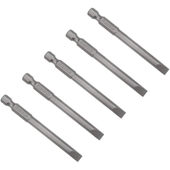 Uxcell 6mm Slotted Tip Magnetic Screwdriver Bits - 5 Pcs - Picture 1 of 4